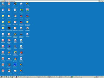 my bluuuuu desktop