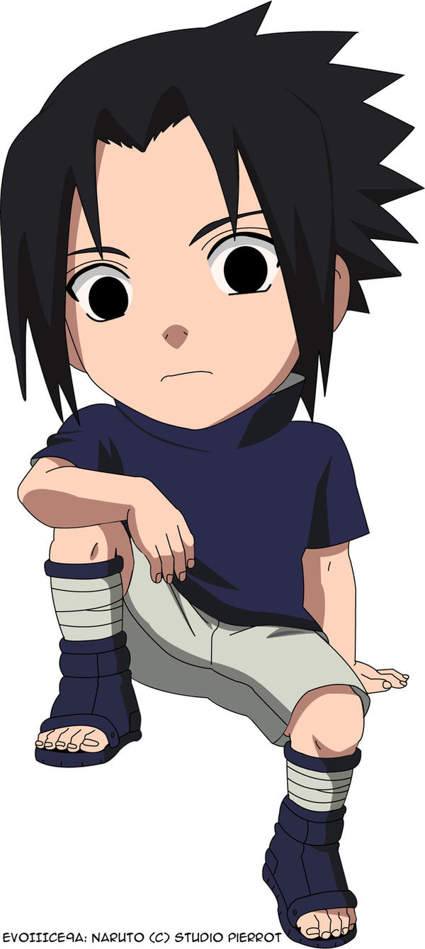 Chibi But Big Headed Sasuke by EvoIIICE9A