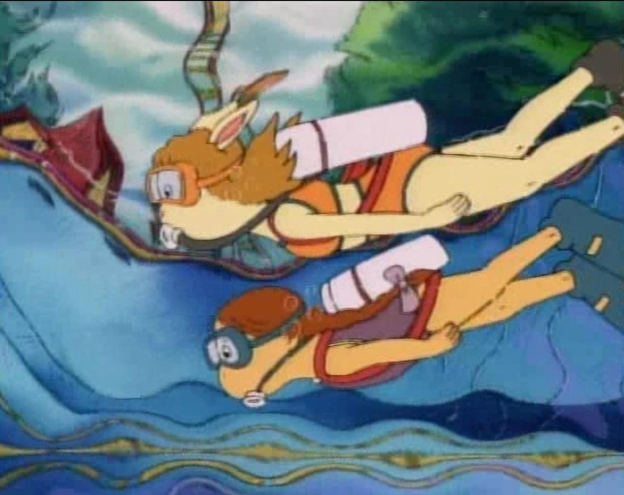 Muffy Deviantart Muffy and Maria Scuba Diving by JustinProffesional on DeviantArt