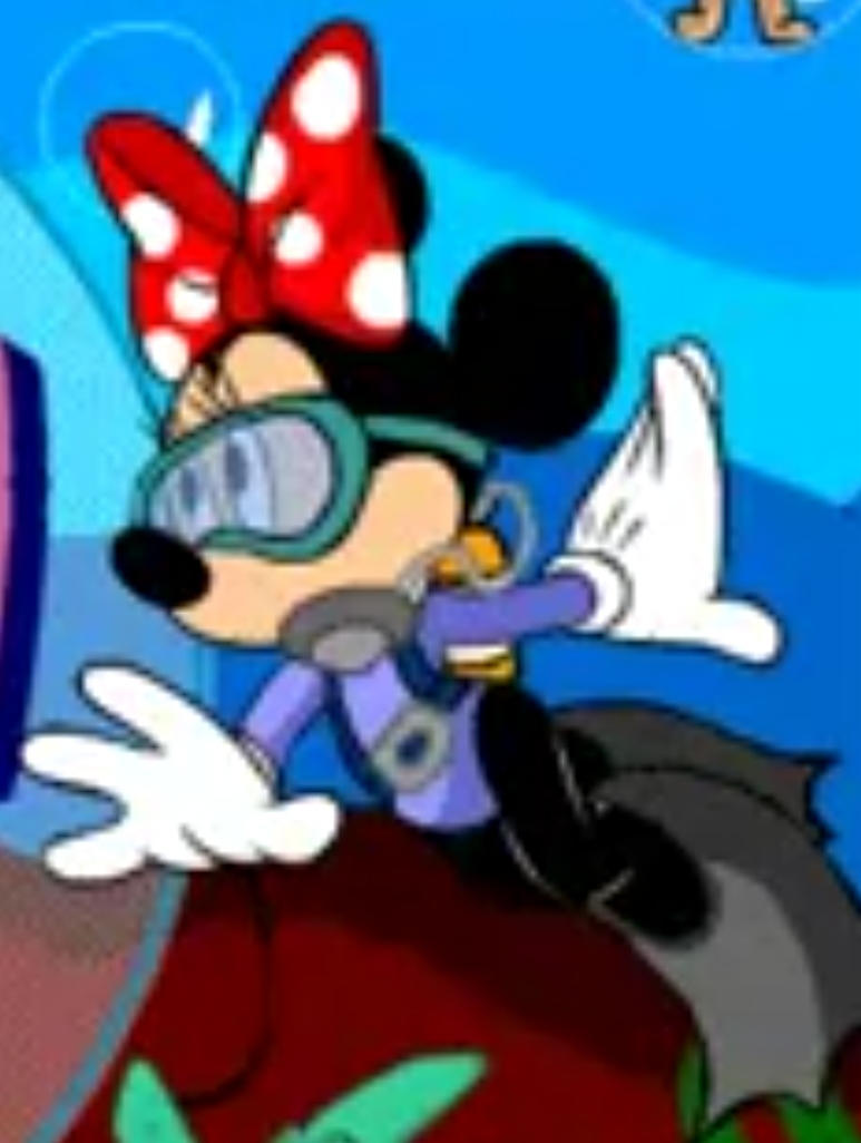 Mini Mouse Rafting Minnie Mouse Scuba Diving Underwater 1 by JustinProffesional on DeviantArt