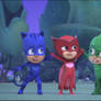 PJ Masks Holding Hands Together