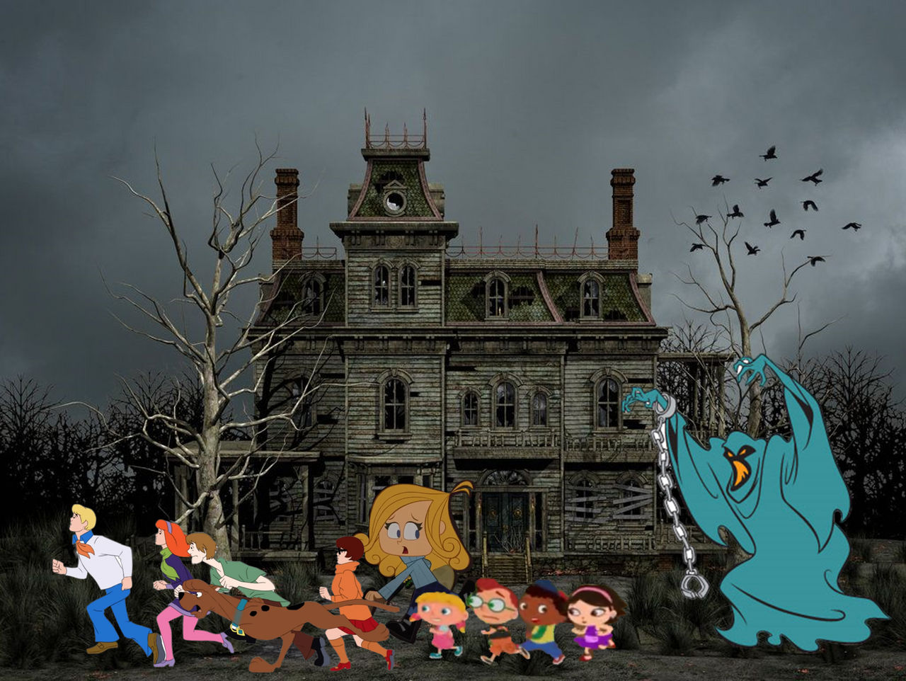 Run! It's A Ghost! by JustinProffesional on DeviantArt