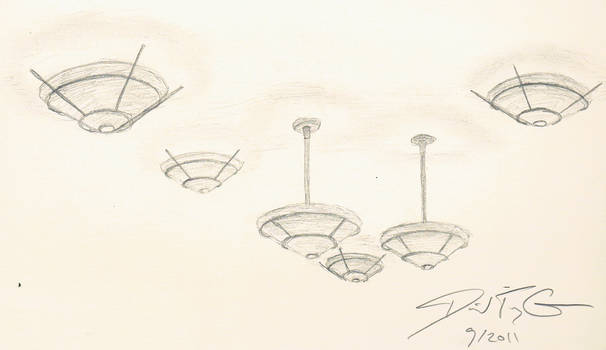 Lamps, not UFOs