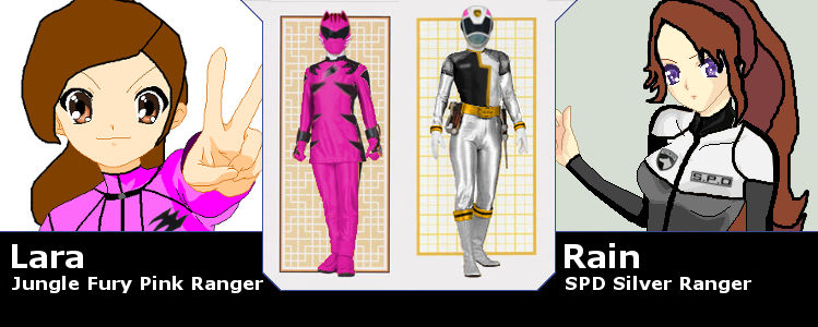 JF Pink/SPD Silver, Rangers made by SailorTrekkie by brhtiger702 on ...