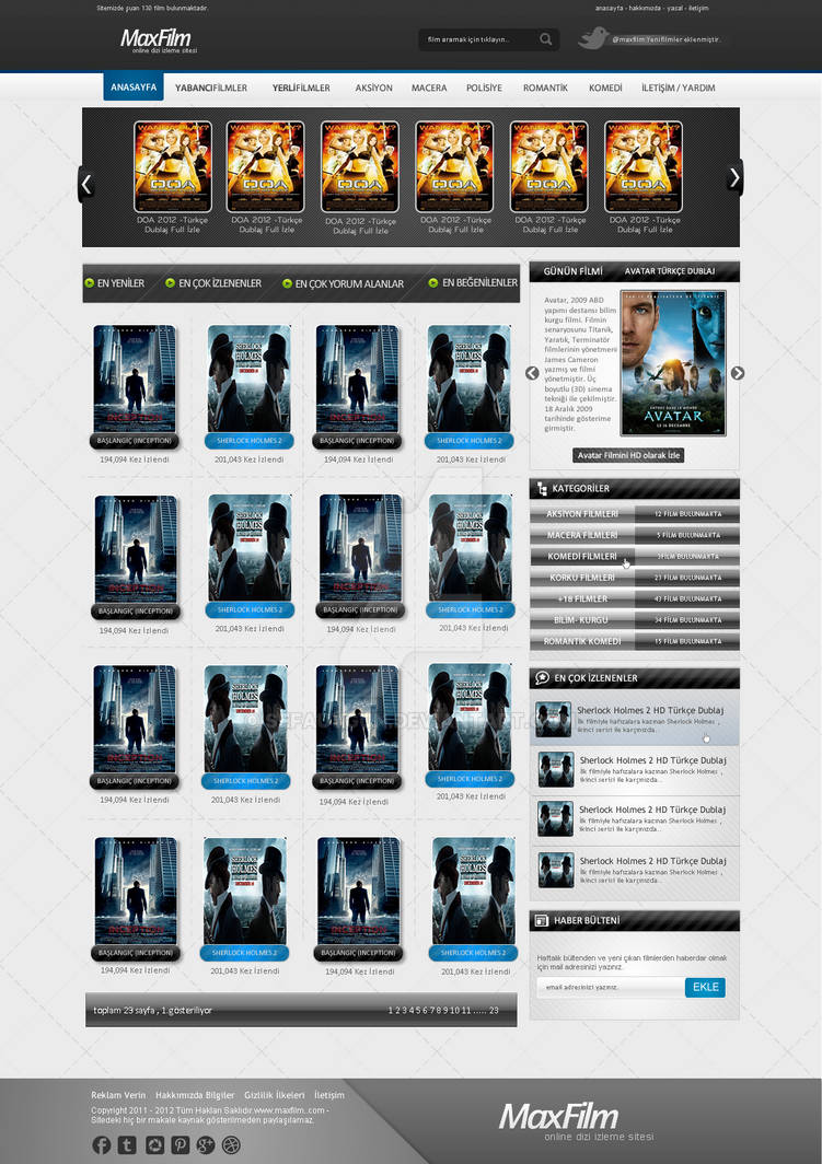 movie interfaces by sefauygun on DeviantArt
