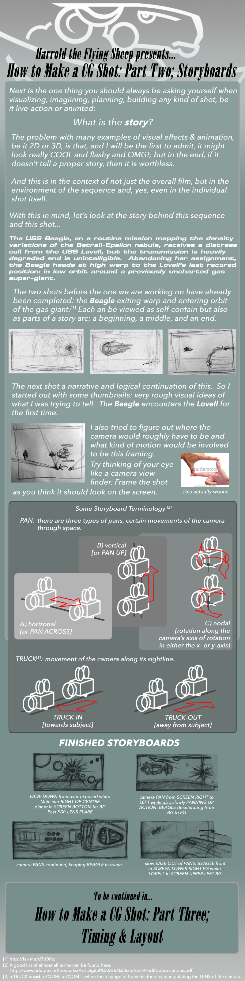 How to Make a CG Shot: Part 2, the Storyboard