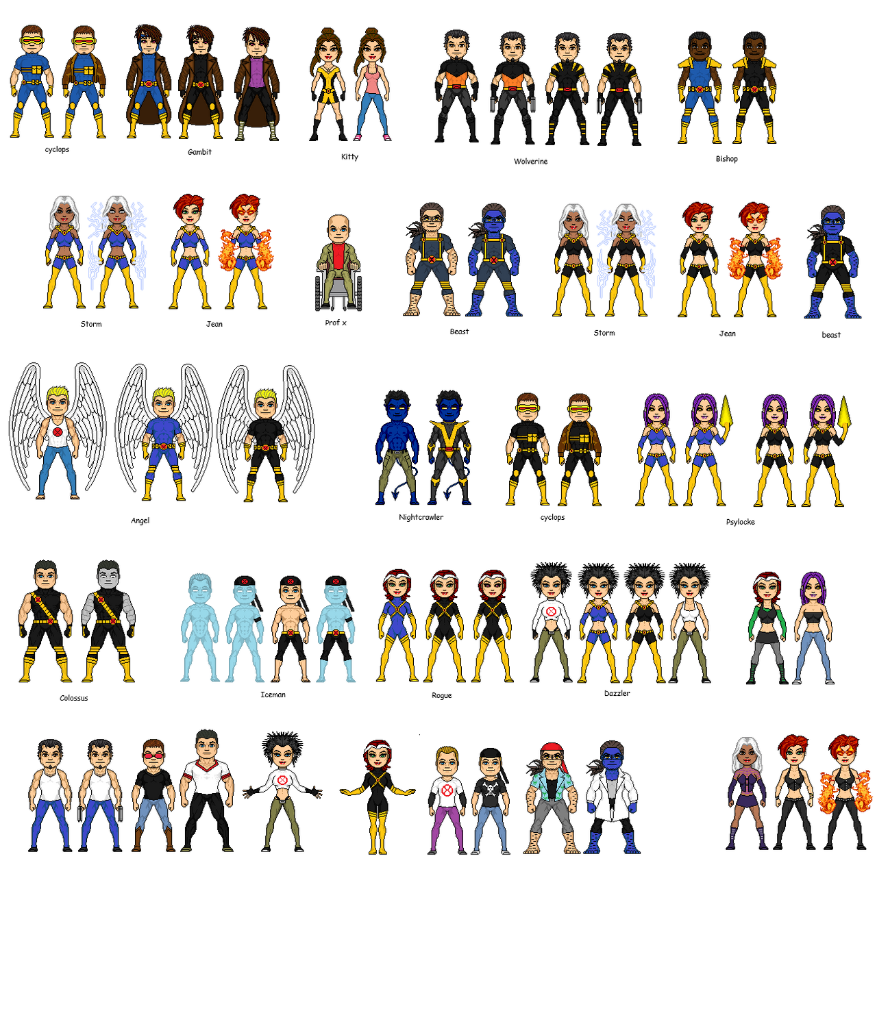 My Ultimate X-men wip ver2 by ElisMicroheroes876 on DeviantArt