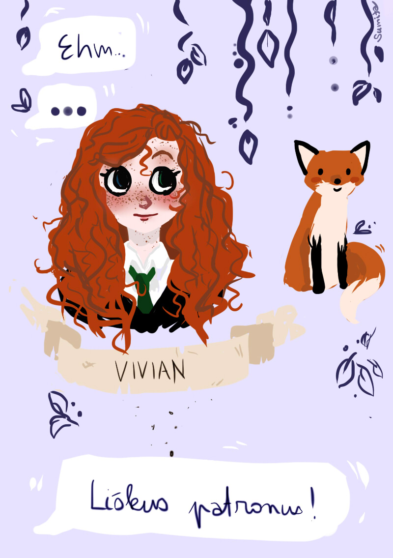 Vivian and her patronus