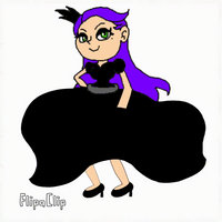 Princess Malice's poofy dress in the wind[GIF]