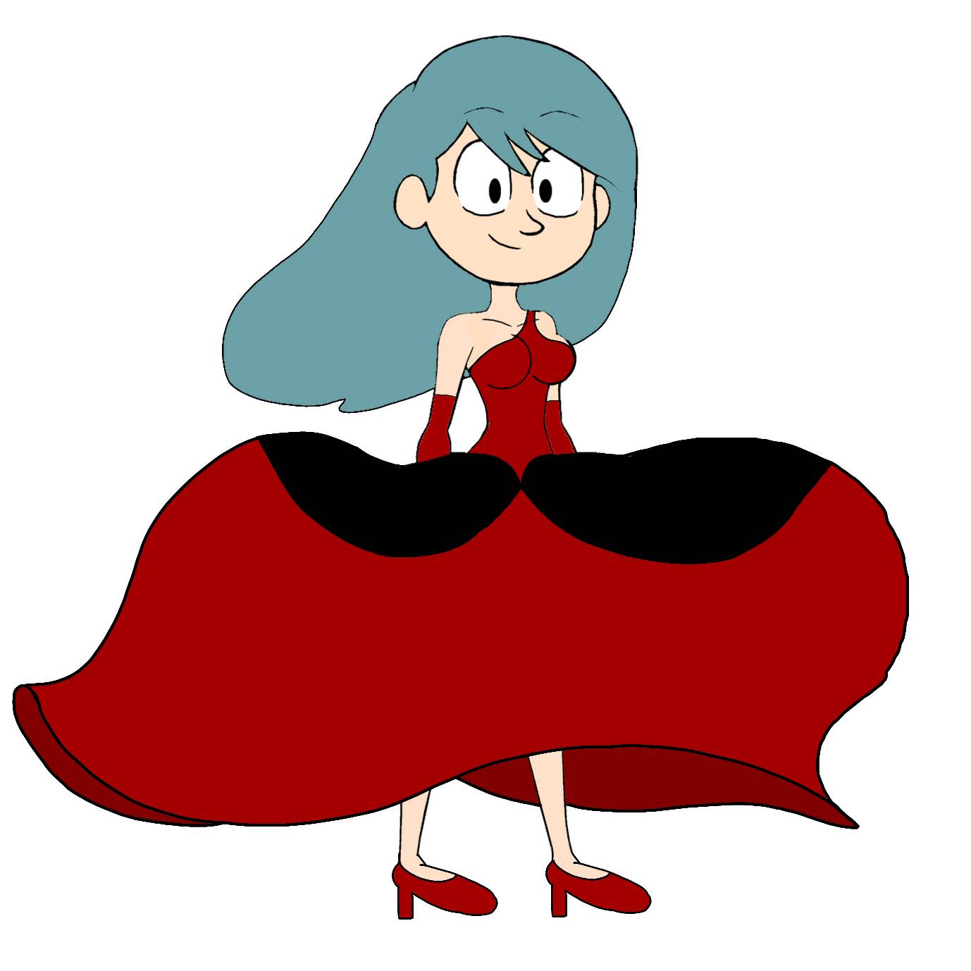 Teen Hilda's prom dress in the wind by AX2705 on DeviantArt