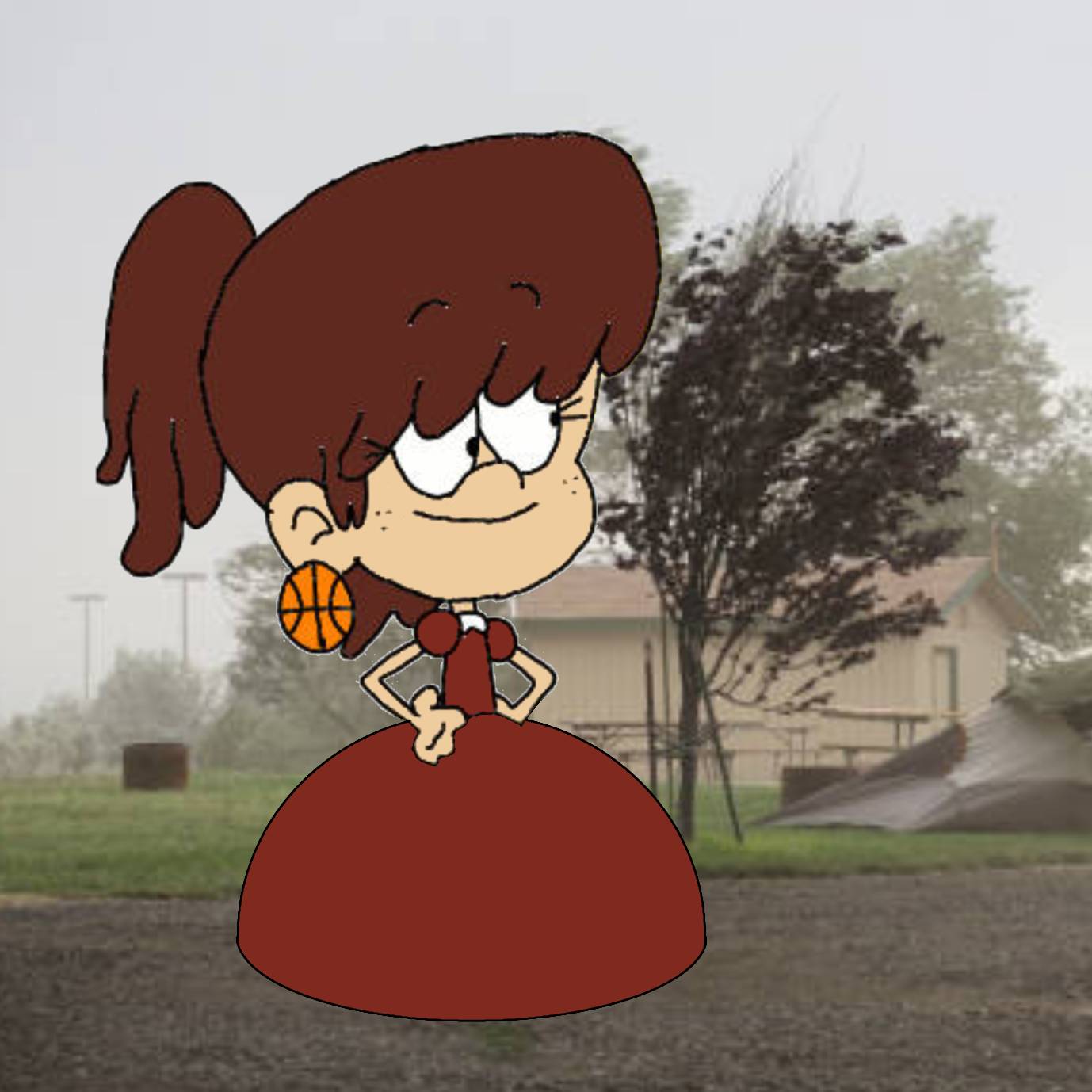 Lynda Loud Standing Outside in Her Prom Dress by AX2705 on DeviantArt