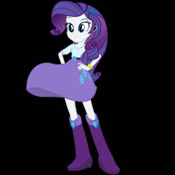 Rarity's Purple Skirt in the Wind