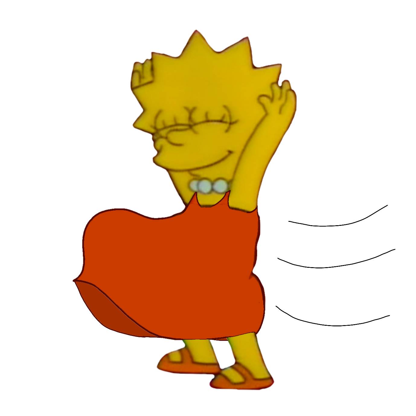 Lisa Simpson's Dress in the Wind by AX2705 on DeviantArt