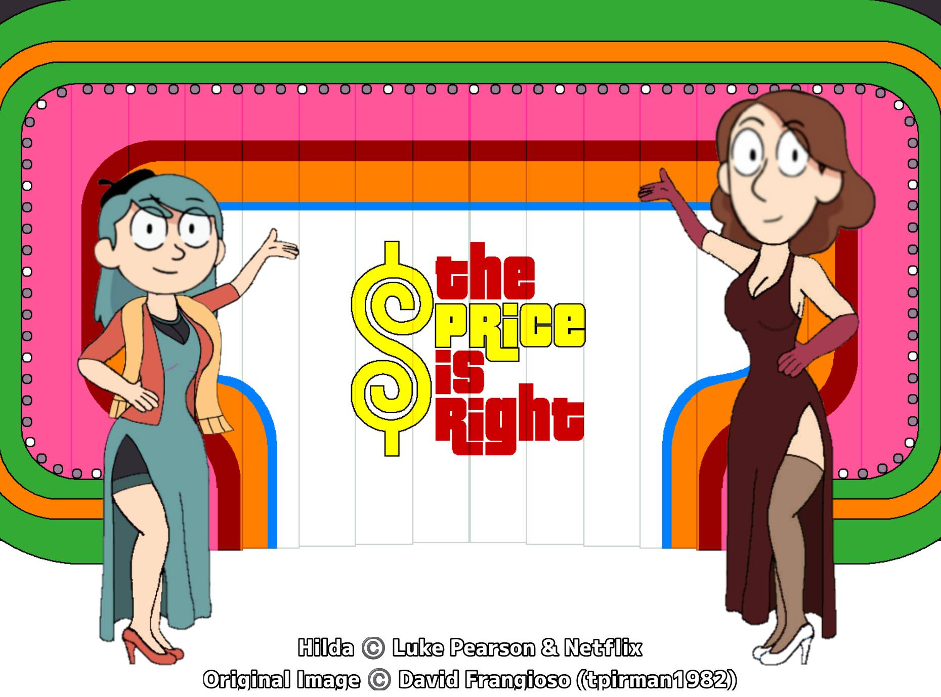 Hilda and Johanna as Price is Right models by AX2705 on DeviantArt