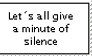 A silent minute