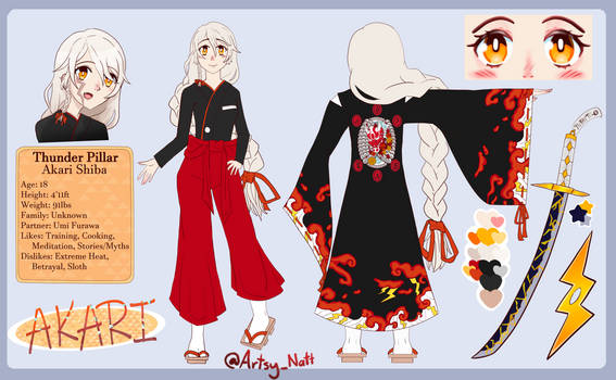 Character Sheet Commission: Akari