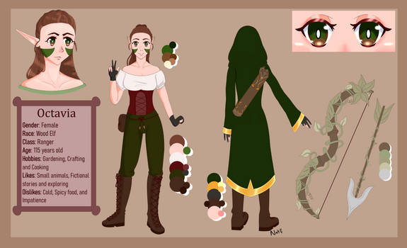 Commission: Octavia Character Sheet