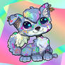Punk Puppy with Background