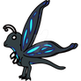 Blue Black Butterfly Raptor Adopt (open)