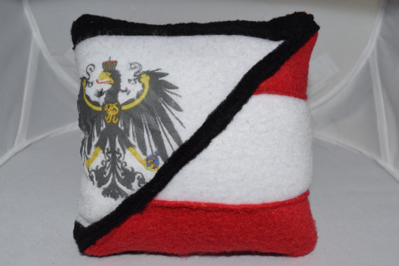 Tiny Prussia and Austria Flag Pillow