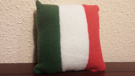 Tiny Italian Flag Pillow