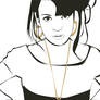Lily Allen Line art.