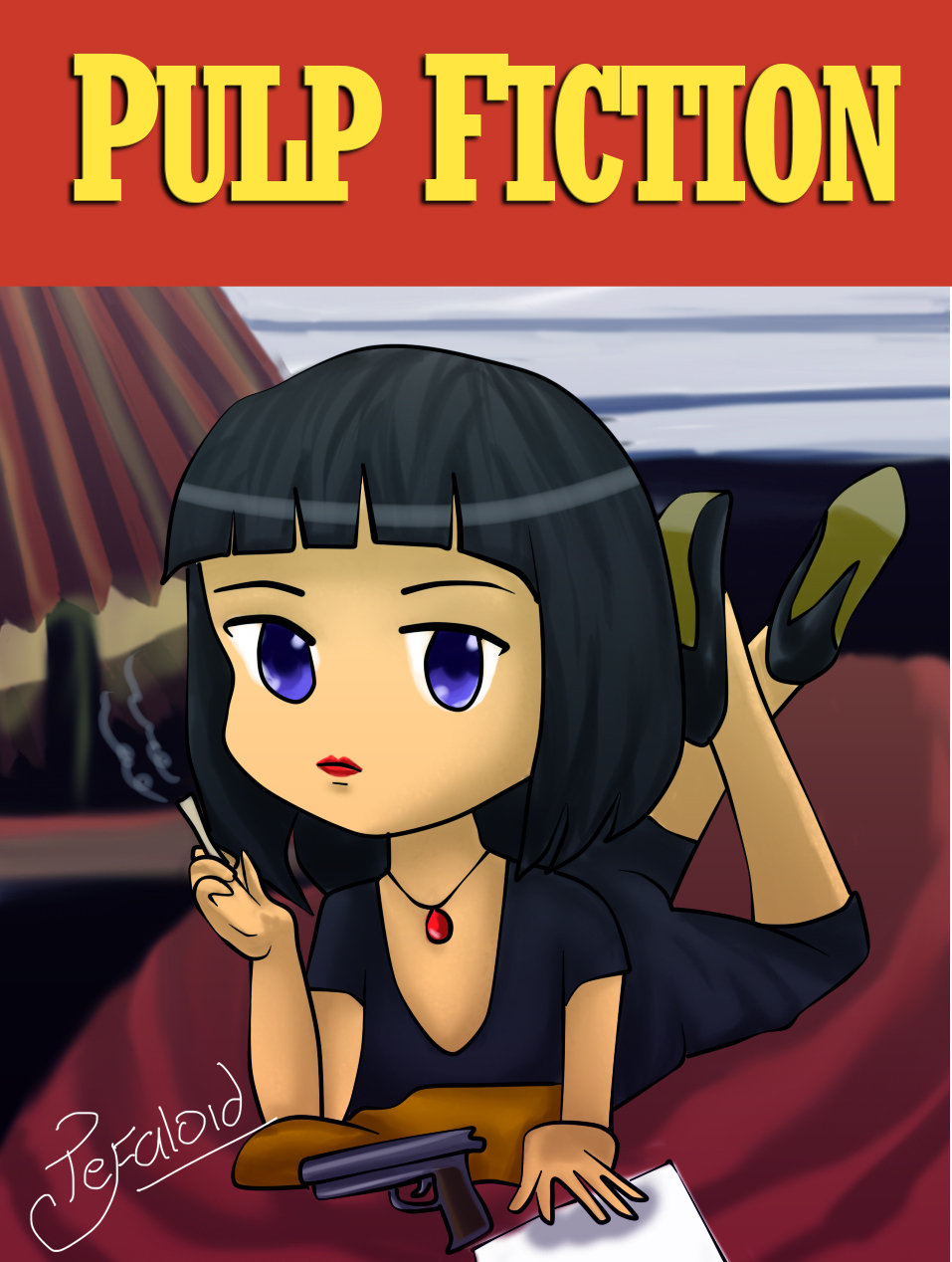 Pulp Fiction Chibi poster by Tefaloid on DeviantArt