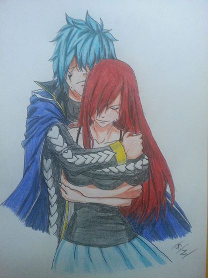 Jellal and Erza - A much needed hug...