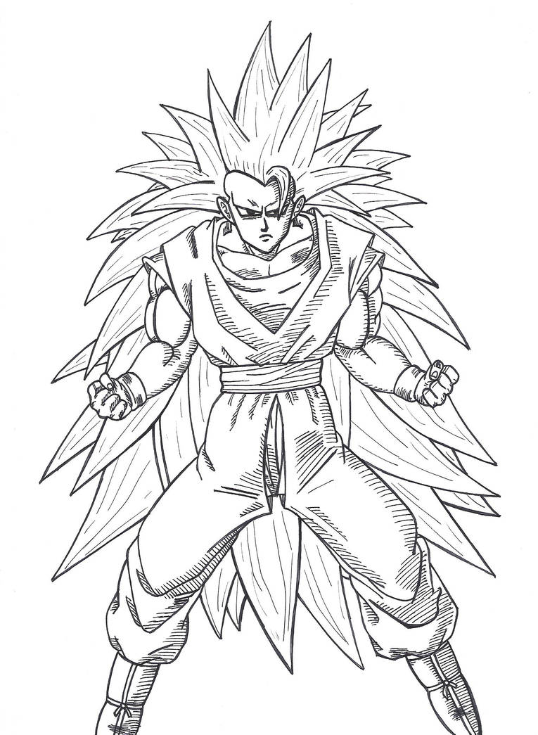 Son Goku SSJ3 by Przemekw on DeviantArt Son Goku SSJ3 by Przemekw on DeviantArt