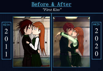 First Kiss - Before and After