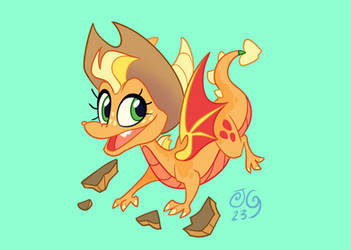 Applejack but its spyro