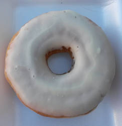 Just a fresh doughnut (white chocolate)