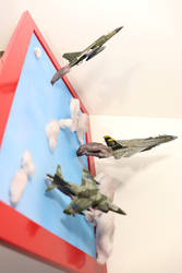 1/144 Mini Planes on Painting