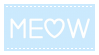 Pastel Blue Meow - Stamp