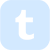 Pastel Blue Tumblr - Social Media Icon