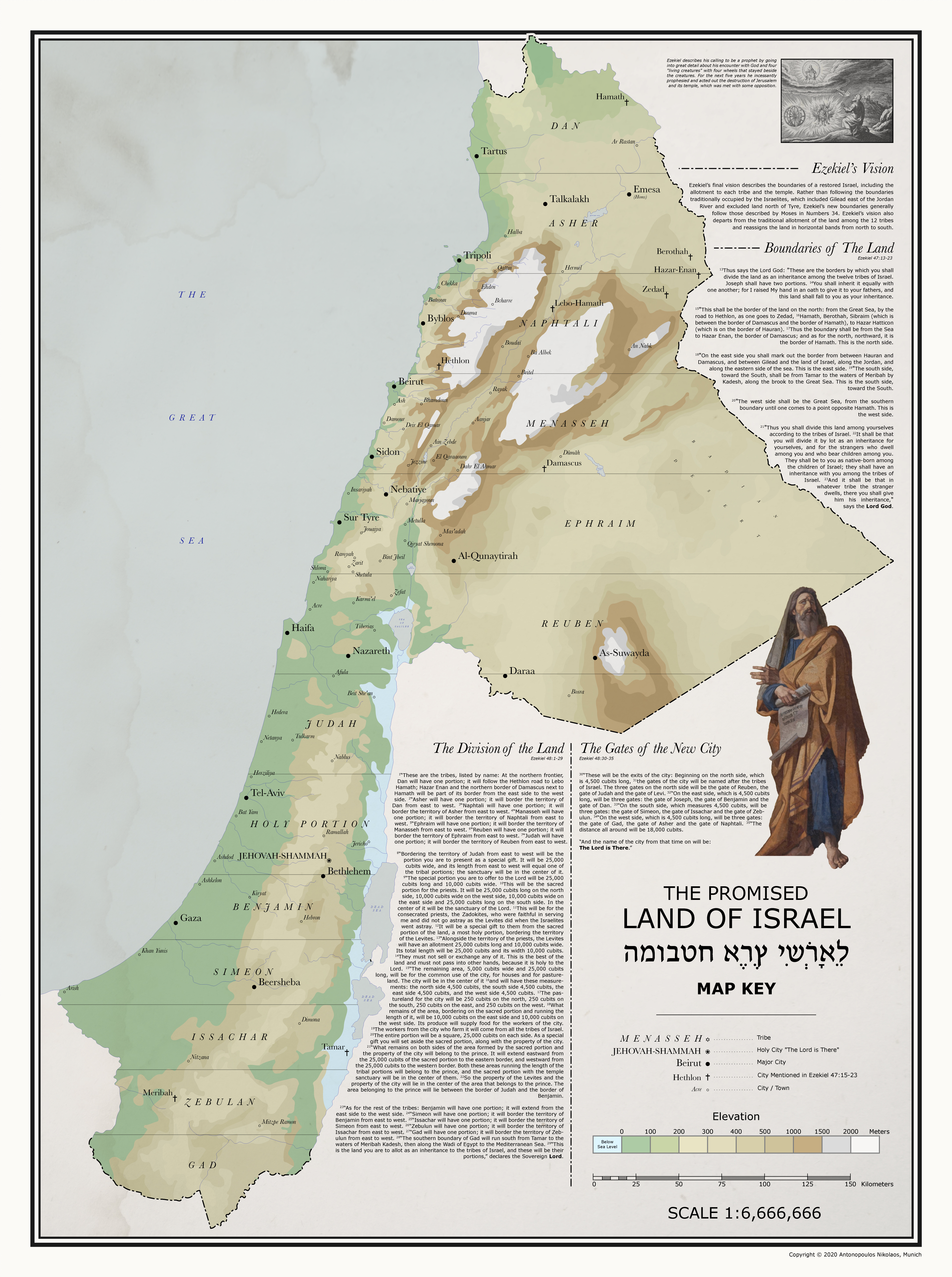 Tribal Allotments of the Promised Land – Bible Mapper Atlas