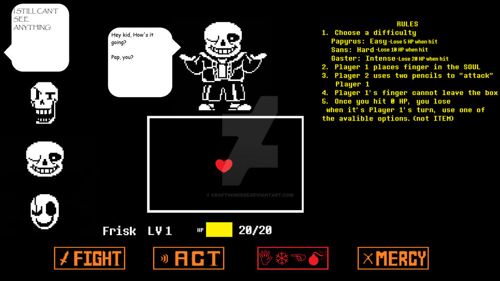 UNDERTALE Board Game Concept