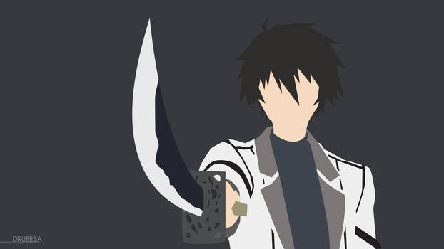 Ikki Kurogane Minimalist Wallpaper