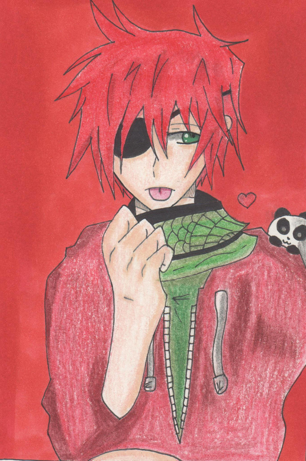 Lavi and a panda