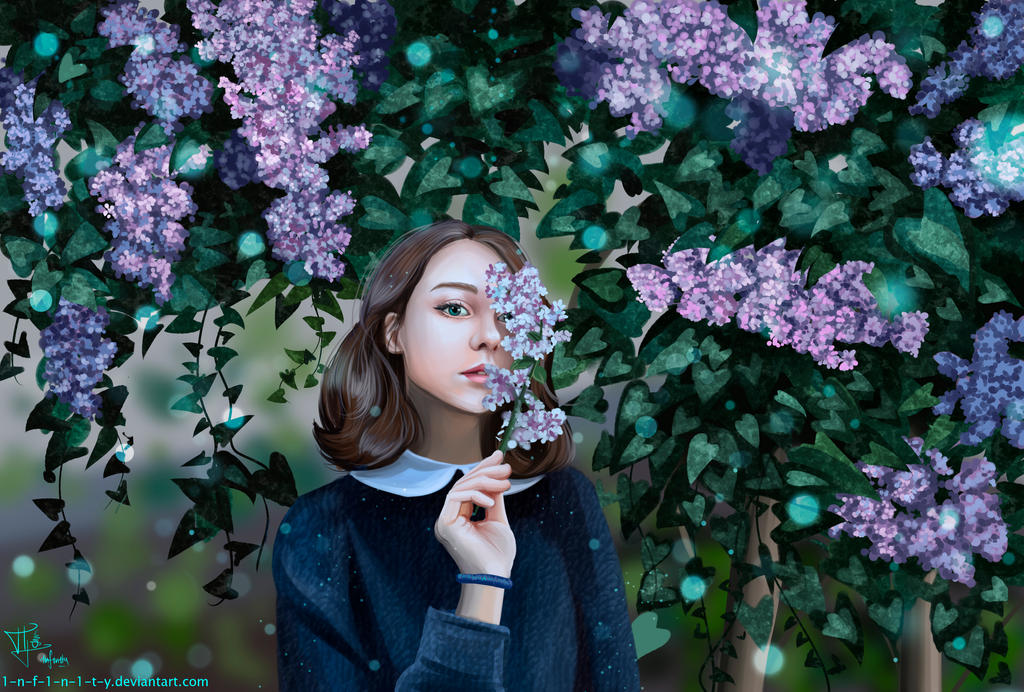 Among the lilac bushes by 1NFIN1TY Among the lilac bushes by 1NFIN1TY