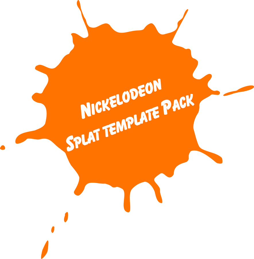 Nickelodeon Splat Template Pack by yellowpen2009 on DeviantArt