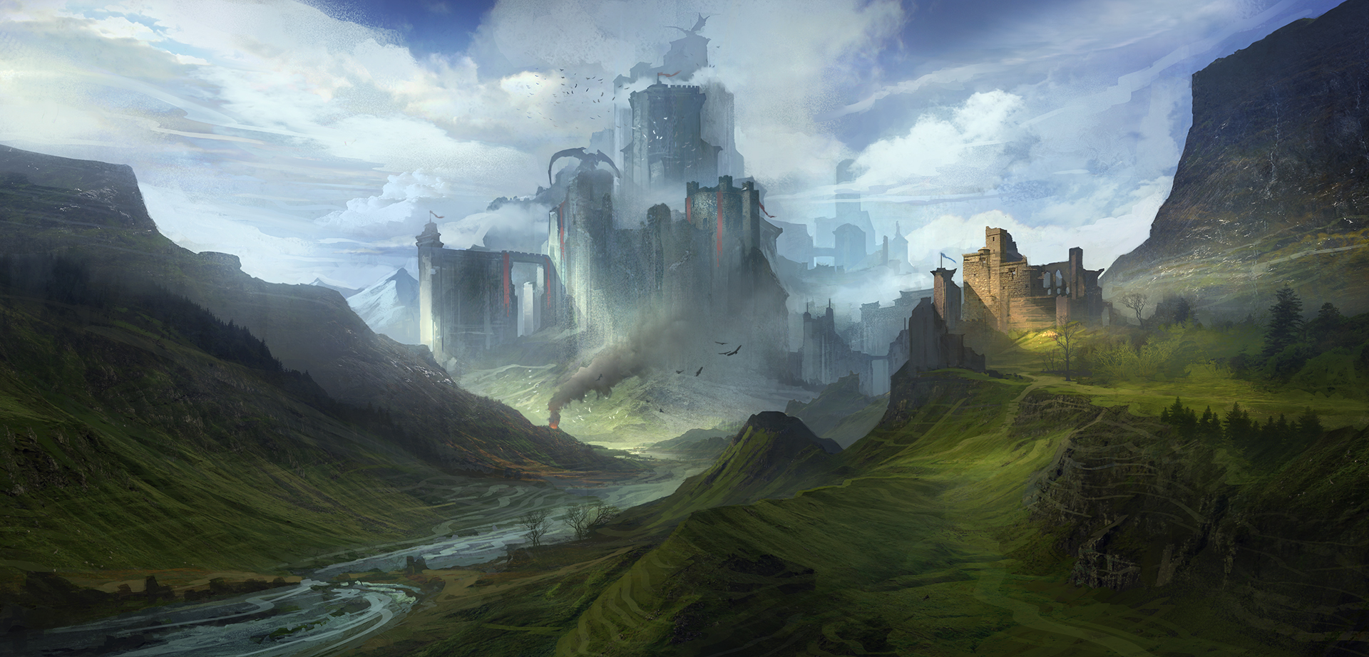 Castle of Dragons by SergeyZabelin on DeviantArt