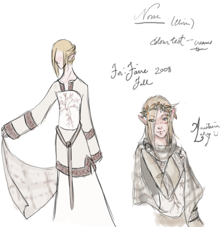 Norse Costume Colour Test