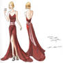 Crimson Gown Design