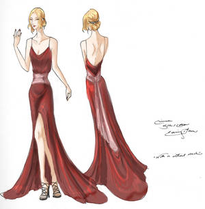 Crimson Gown Design