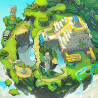 Sonic Chronicles Map Art: Angel Island