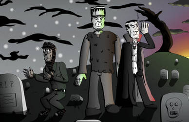 Universal Monsters Summer 2022 Doodle Project by clinteast