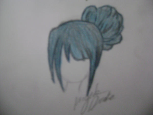 Updo Drawing Color Blue updo. by TheLovelyMassacre on DeviantArt