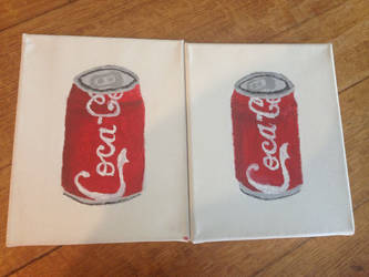 Warhol-inspired Cola Cans