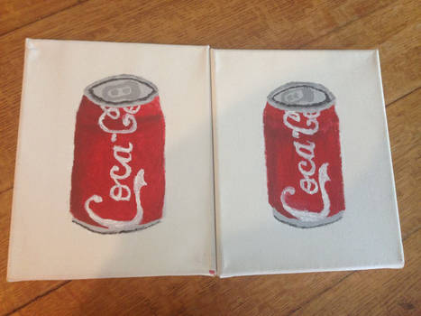 Warhol-inspired Cola Cans